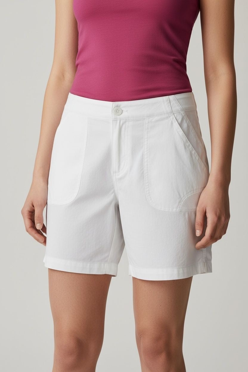 COLUMBIA SHORT BLANCO PARA SENDERISMO. M DE DAMA.