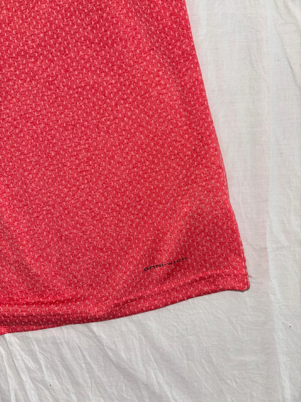 COLUMBIA ROSA CAMISETA TRANSPIRABLE PARA SENDERISMO OMNI WICK (absorbe la humedad y el sudor de la piel). SIN DETALLE. L DE DAMA.