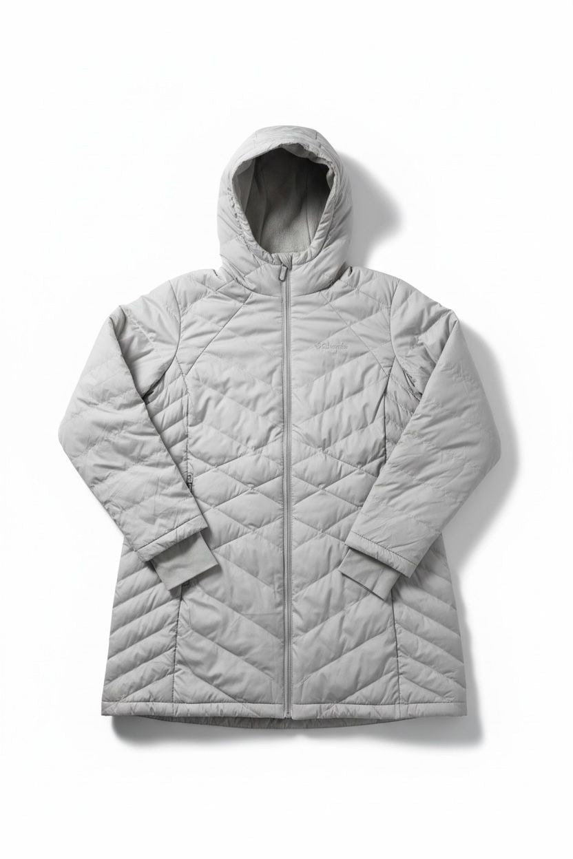 COLUMBIA BEIGE/GRISACEO OMNI HEAT (RETIENE EL CALOR CORPORAL) XL DE DAMA.