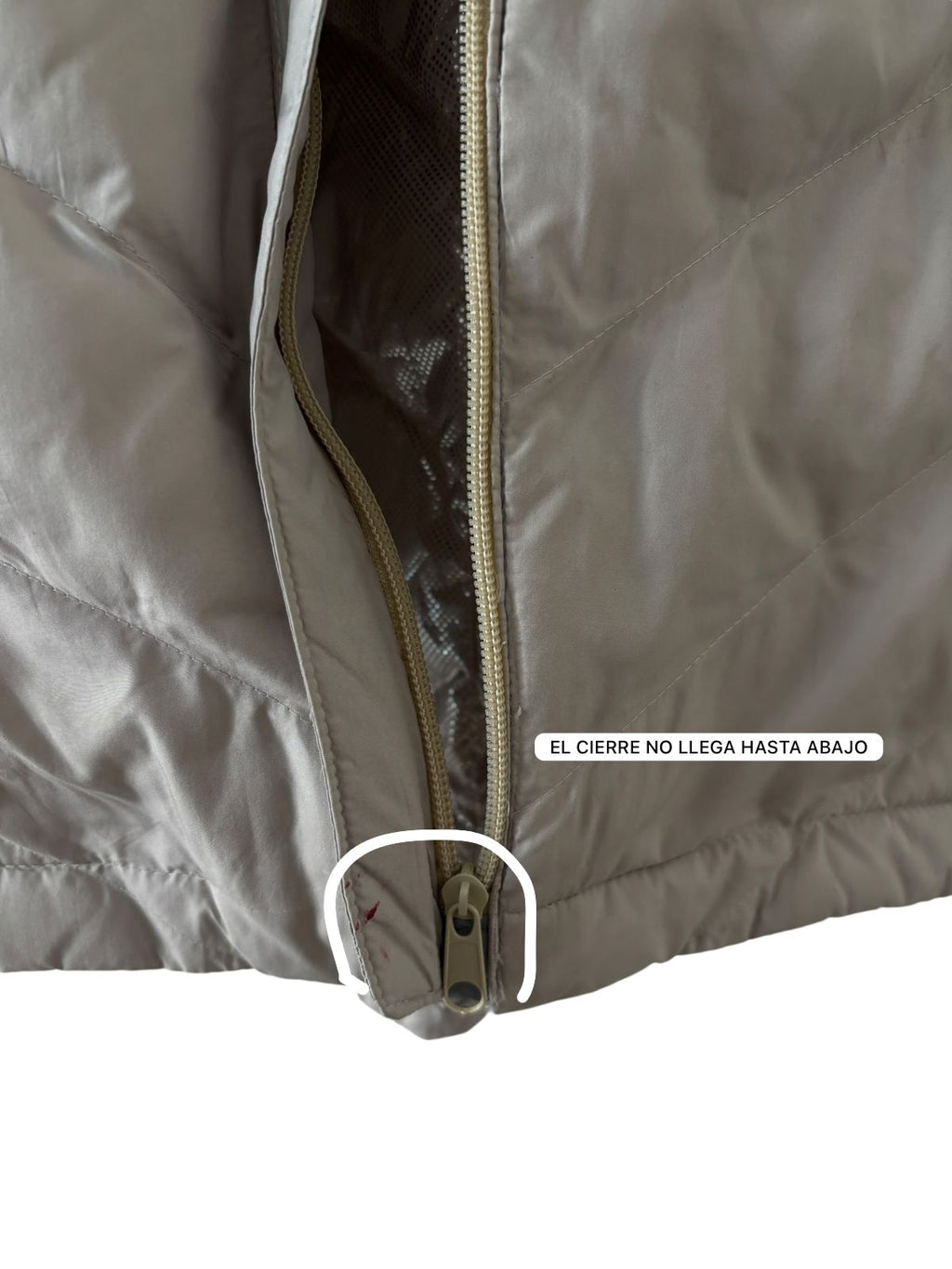 COLUMBIA BEIGE/GRISACEO OMNI HEAT (RETIENE EL CALOR CORPORAL) XL DE DAMA.