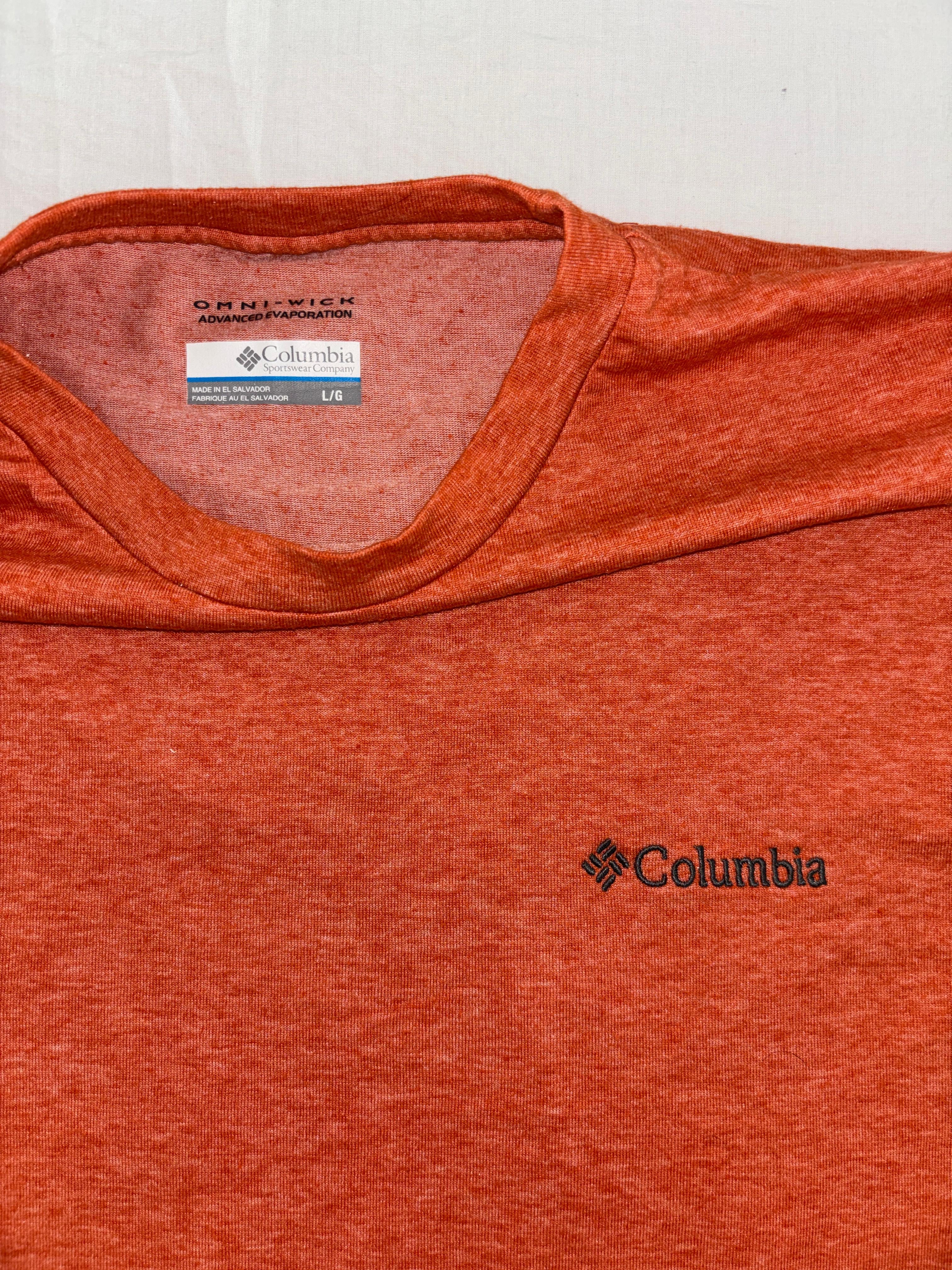 COLUMBIA NARANJA TIPO ALGODÓN OMNI WICK (extrae el sudor de la piel, acelera su evaporación) L DE DAMA.