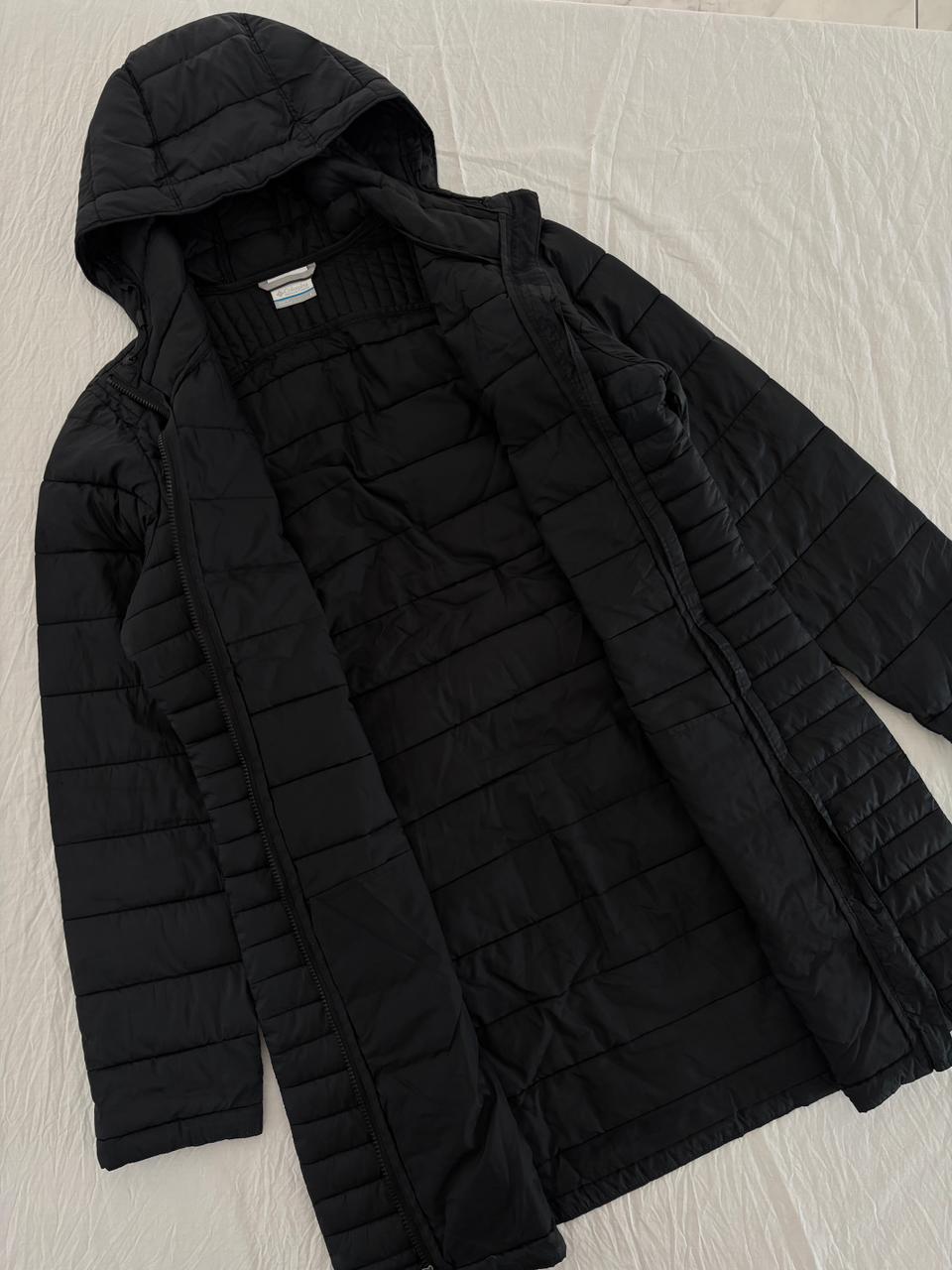 COLUMBIA PARKA NEGRO 3RA CAPA PARA FRÍO. L DE DAMA.