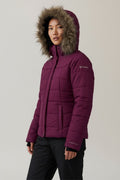 COLUMBIA MORADO BRUMOSO PARA FRÍO E IMPERMEABLE PARA LLUVIA LIGERA 💦 OMNI SHIELD. M DE DAMA.