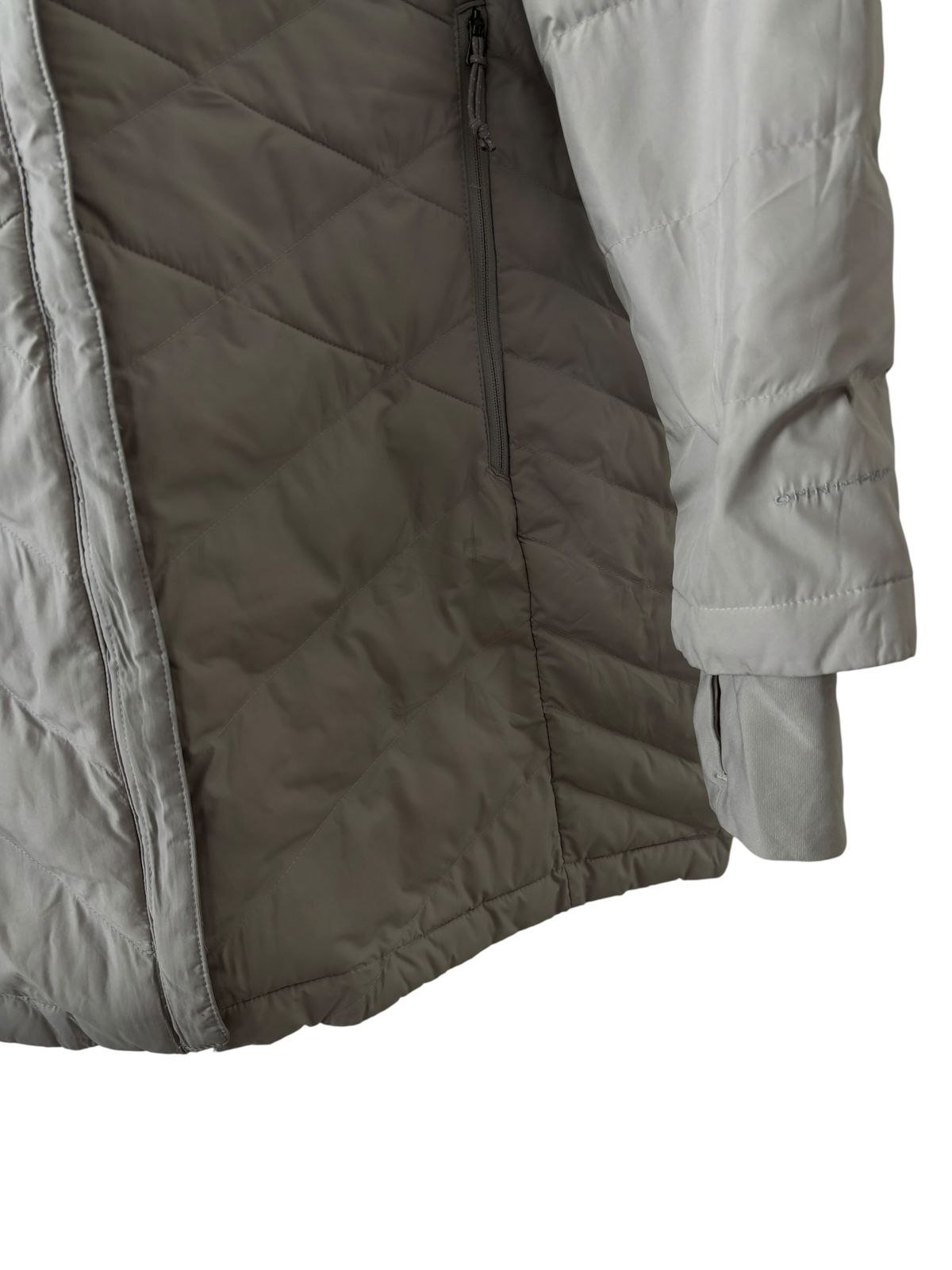 COLUMBIA BEIGE/GRISACEO OMNI HEAT (RETIENE EL CALOR CORPORAL) XL DE DAMA.