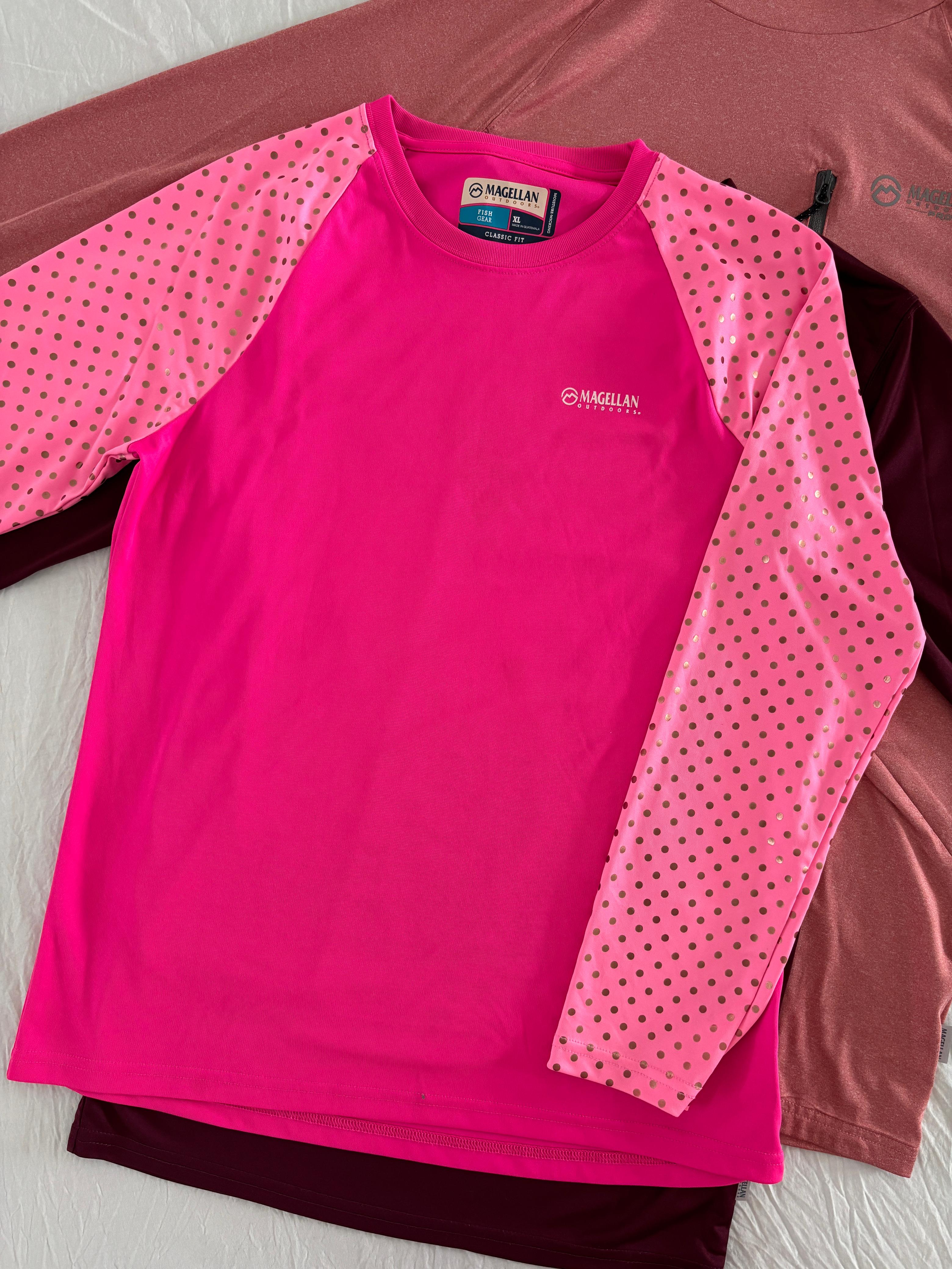 MAGELLAN ROSA TELA LIGERA PARA SENDERISMO SIN DETALLE. M DE DAMA.
