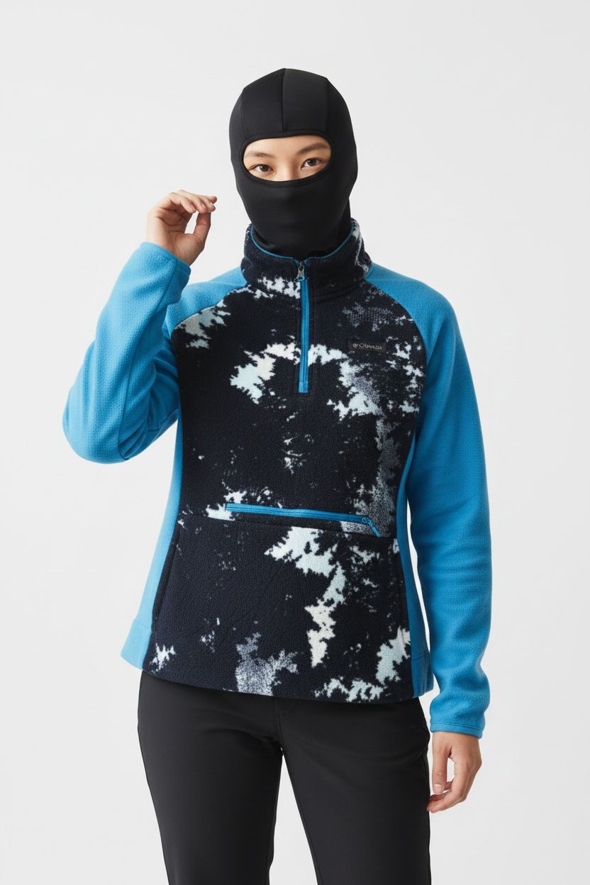 COLUMBIA FLEECE LIGERO AZUL. SIN DETALLE. L DE DAMA.