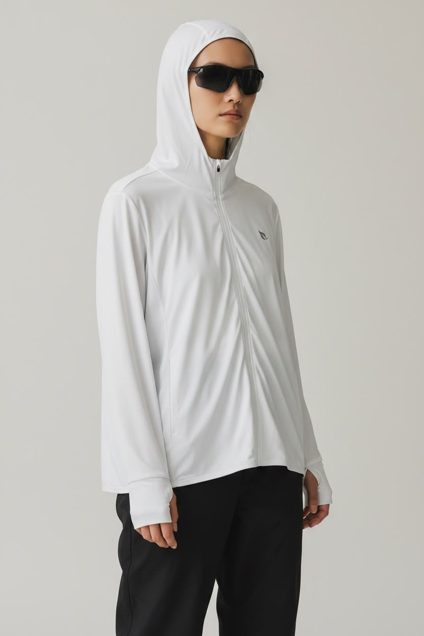 BLUSA BLANCA PARA SENDERISMO TELA LIGERA Y FRESCA SIN DETALLE. XL DE DAMA.