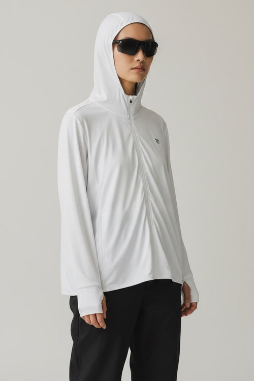 BLUSA BLANCA PARA SENDERISMO TELA LIGERA Y FRESCA SIN DETALLE. XL DE DAMA.