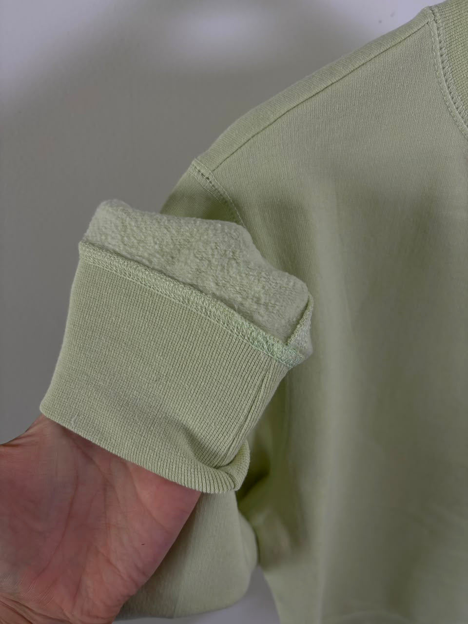 TNF HOODIE VERDE PASTEL DE ALGODÓN. M DE DAMA.