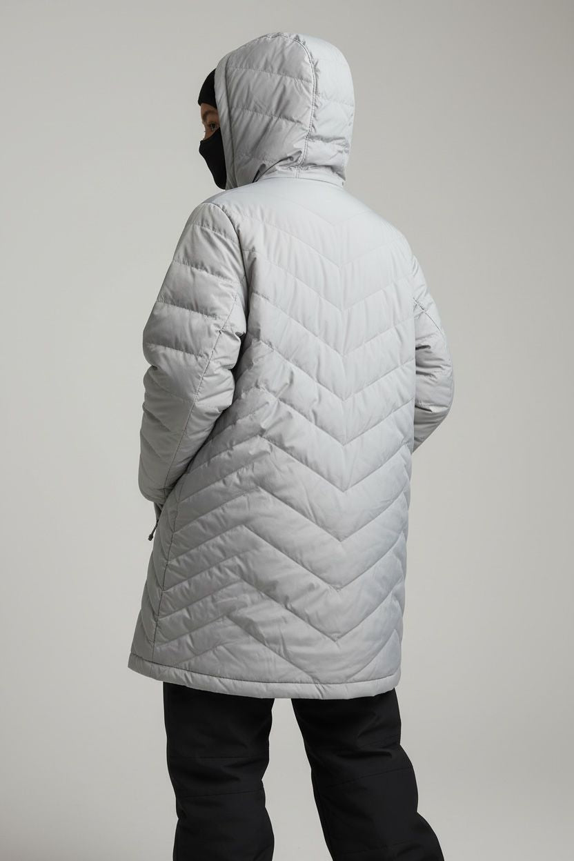 COLUMBIA BEIGE/GRISACEO OMNI HEAT (RETIENE EL CALOR CORPORAL) XL DE DAMA.