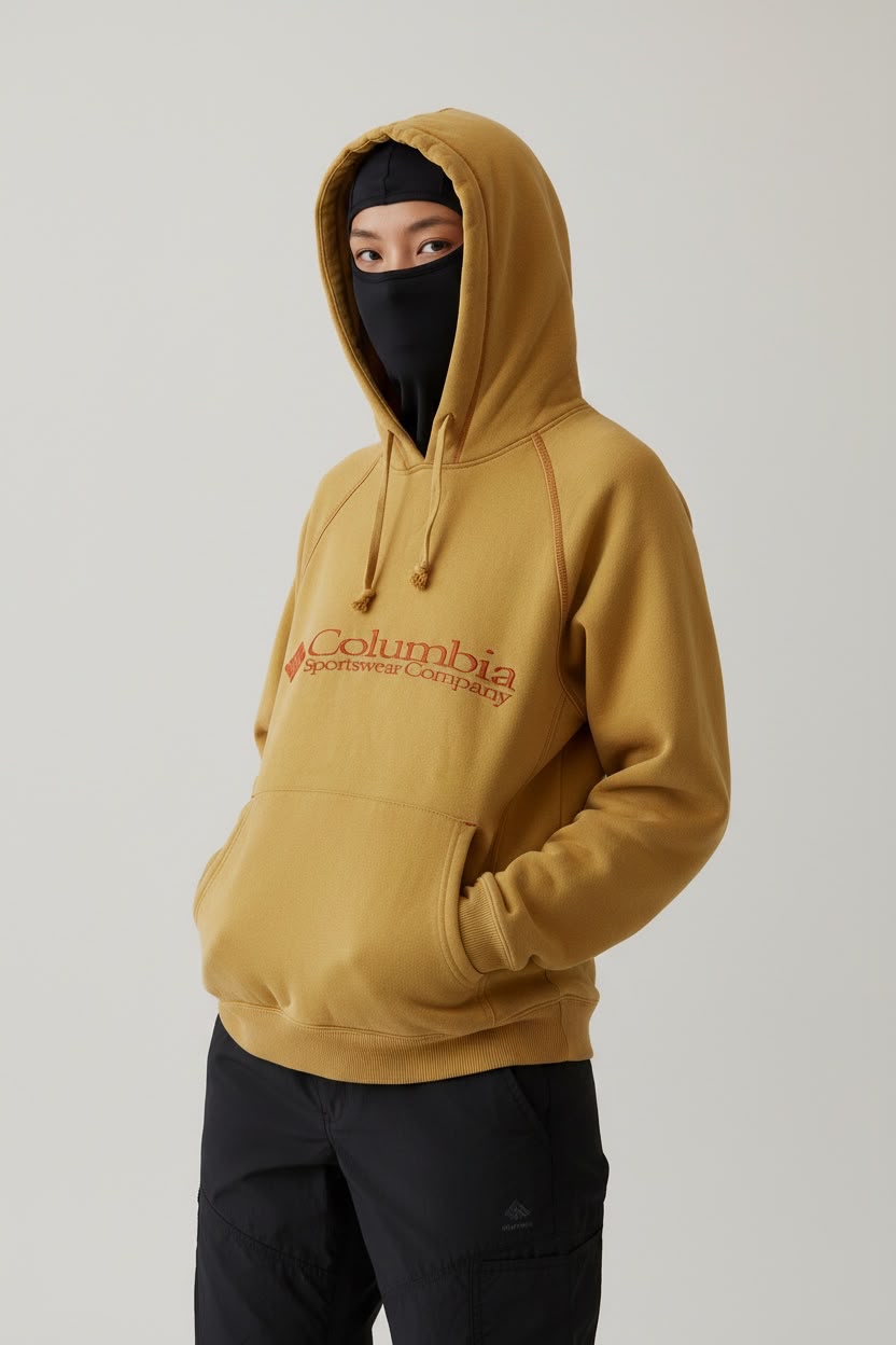 COLUMBIA HOODIE AMARILLO NO TAN INTENSO. L DE DAMA.