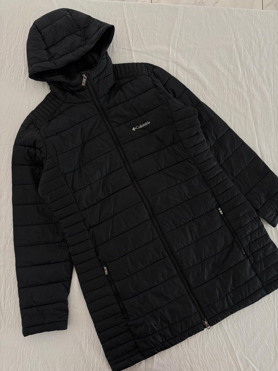 COLUMBIA PARKA NEGRO 3RA CAPA PARA FRÍO. L DE DAMA.