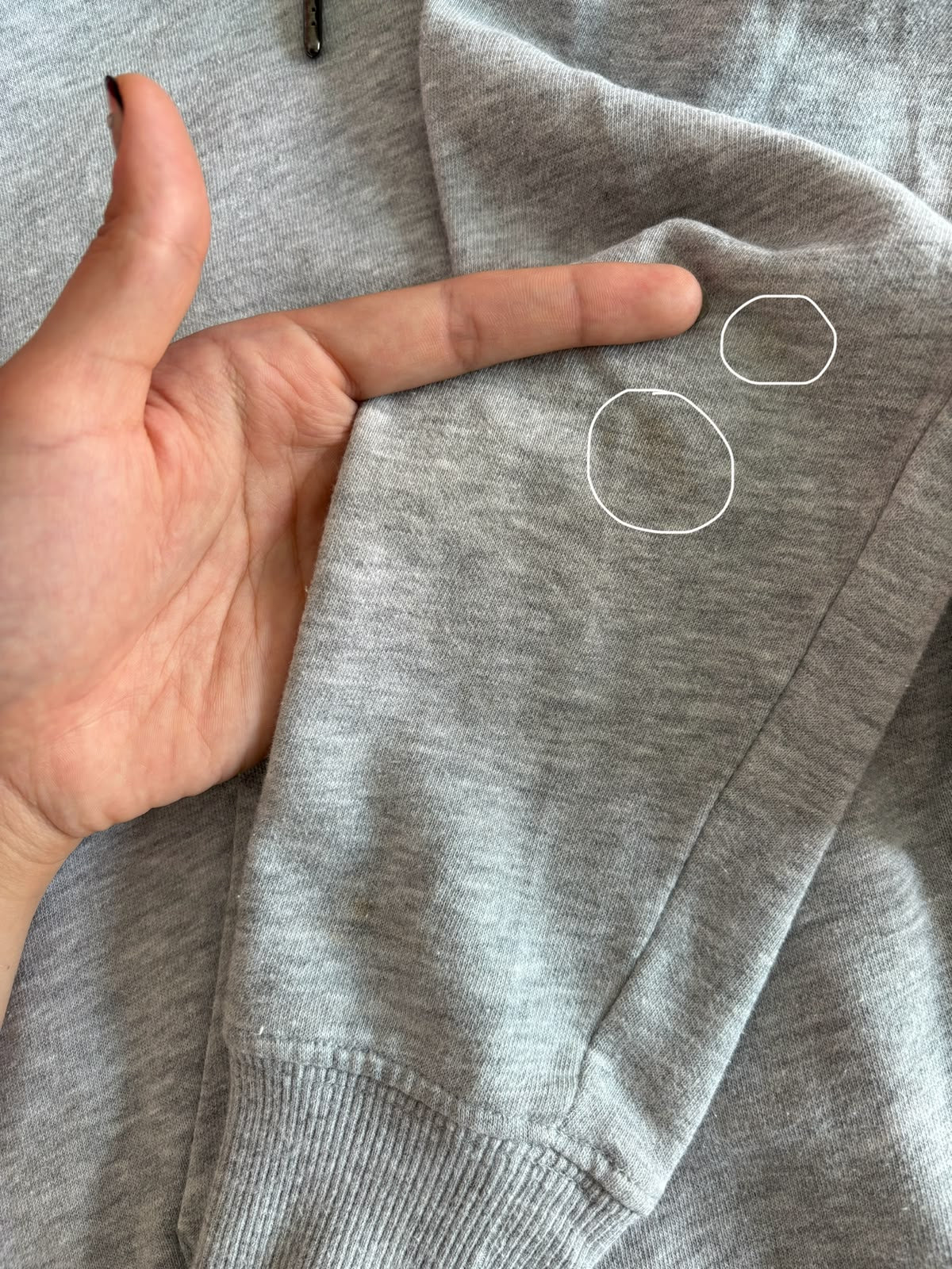 TNF HOODIE DE ALGODÓN GRIS. XS DE DAMA.