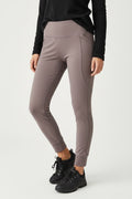 AVALANCHE LEGGIN CAFÉ CLARO PARA SENDERISMO. TELA TIPO ALGODÓN. SIN DETALLE. S DE DAMA.