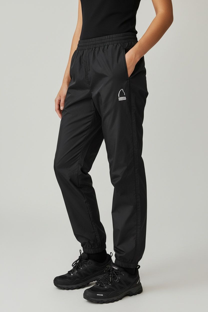 PANTALÓN ROMPEVIENTOS PARA SENDERISMO CON BOLSA. COMPRESIBLE. XS DE DAMA.