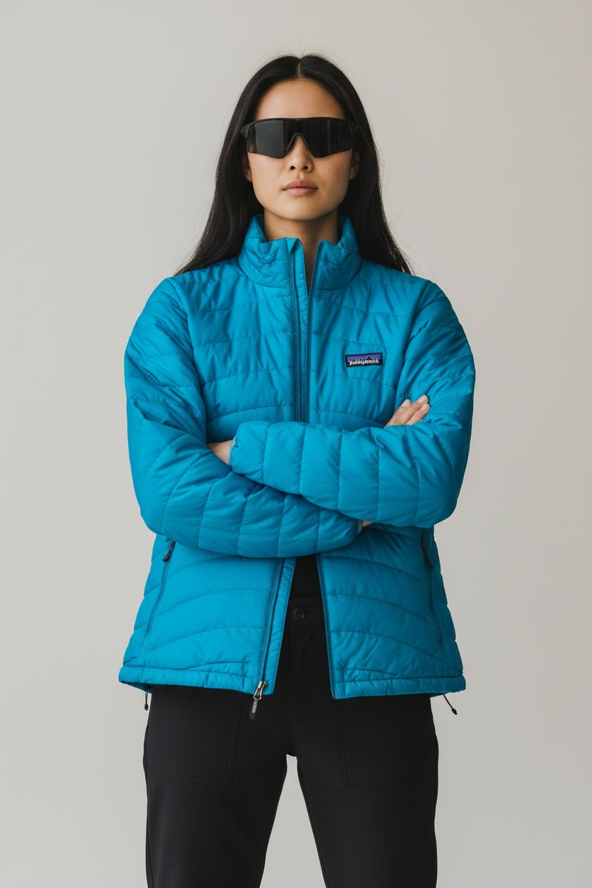 PATAGONIA DE PLUMA DE GANSO. COMPRESIBLE QUE SE HACE BOLSA. CASI COMO NUEVO. XL DE DAMA.