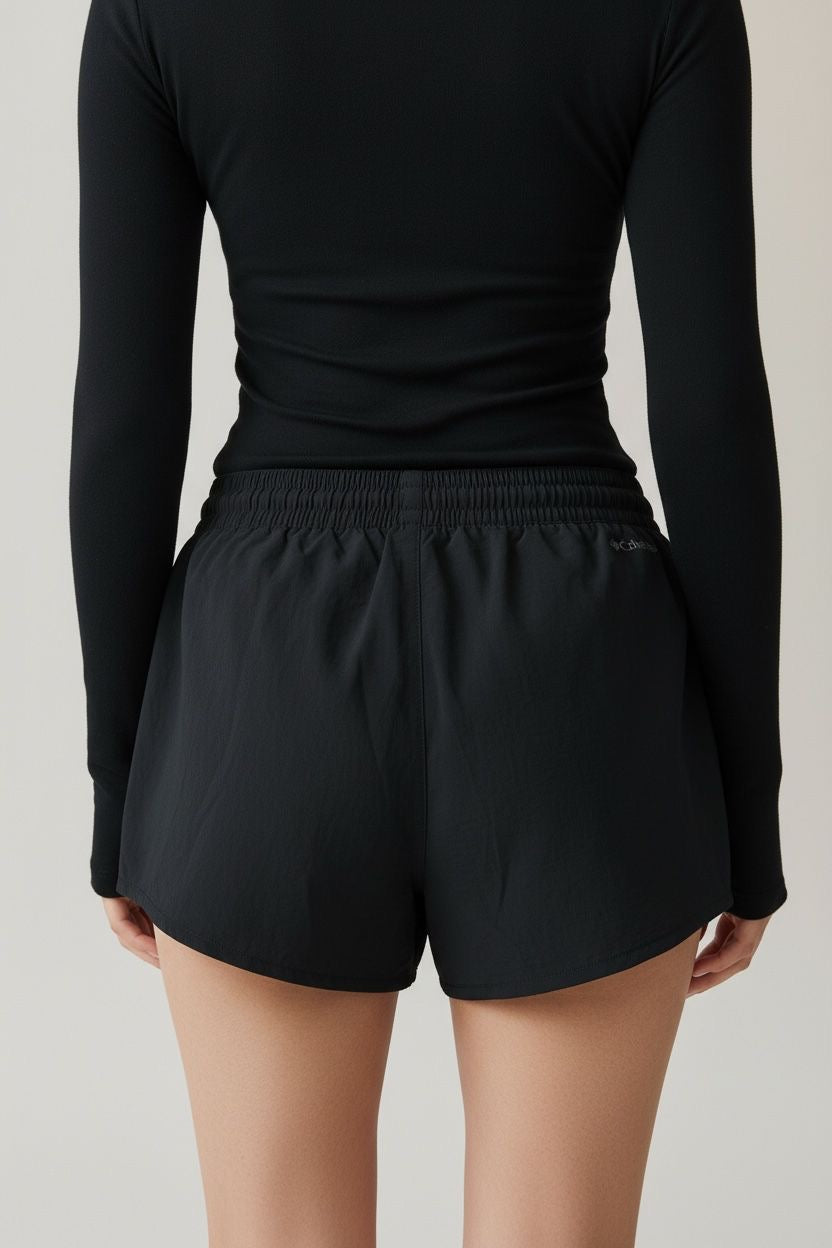 COLUMBIA SHORT NEGRO CORTO SIN DETALLE. S DE DAMA.