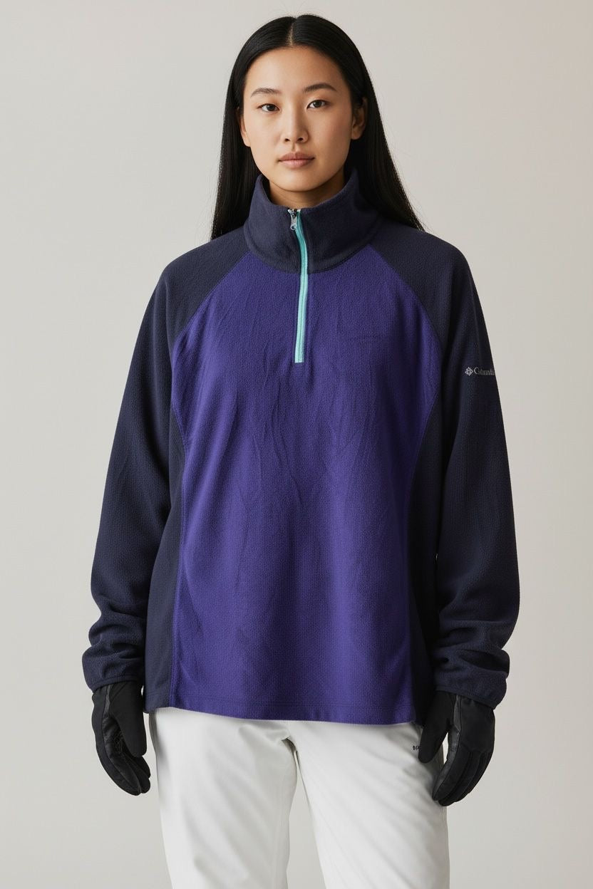 COLUMBIA FLEECE LIGERO 2DA CAPA MORADO. XL DE DAMA.