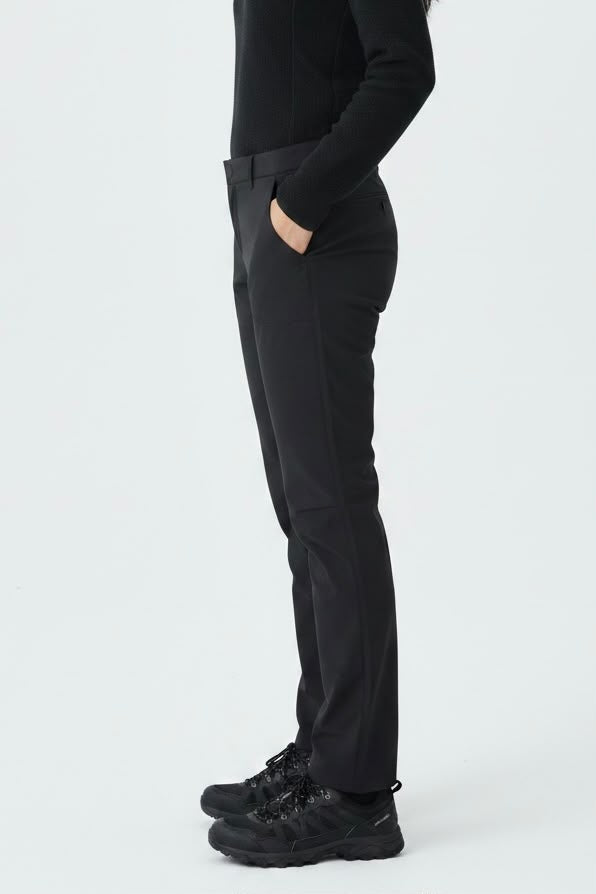 PANTALÓN NEGRO PARA SENDERISMO. TELA LIGERA. TIRO MEDIO. COMO NUEVO. S DE DAMA.
