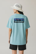 PATAGONIA T SHIRT DE ALGODÓN AZUL. XL DE DAMA.