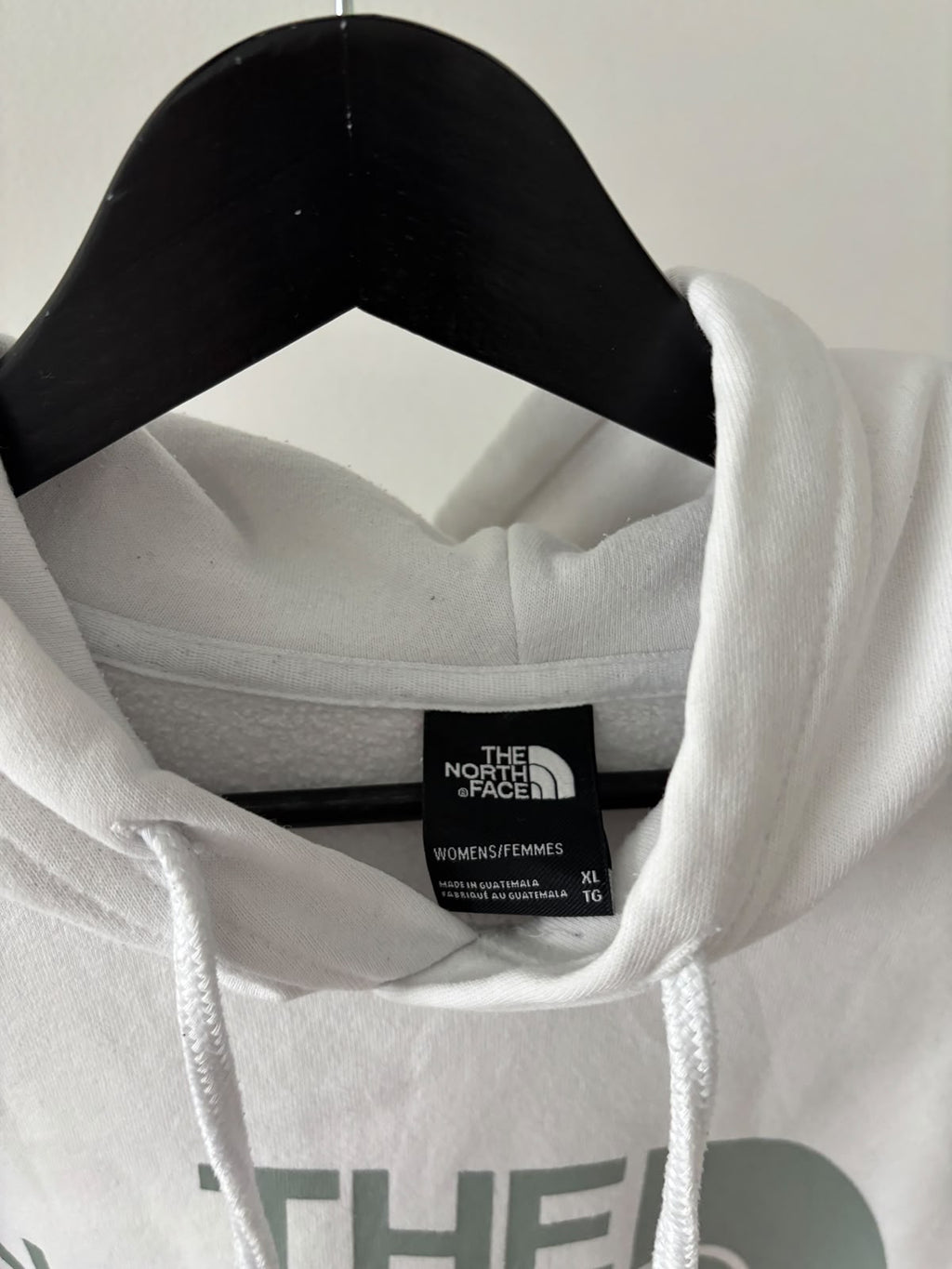 TNF HOODIE BLANCO. XL DE DAMA.