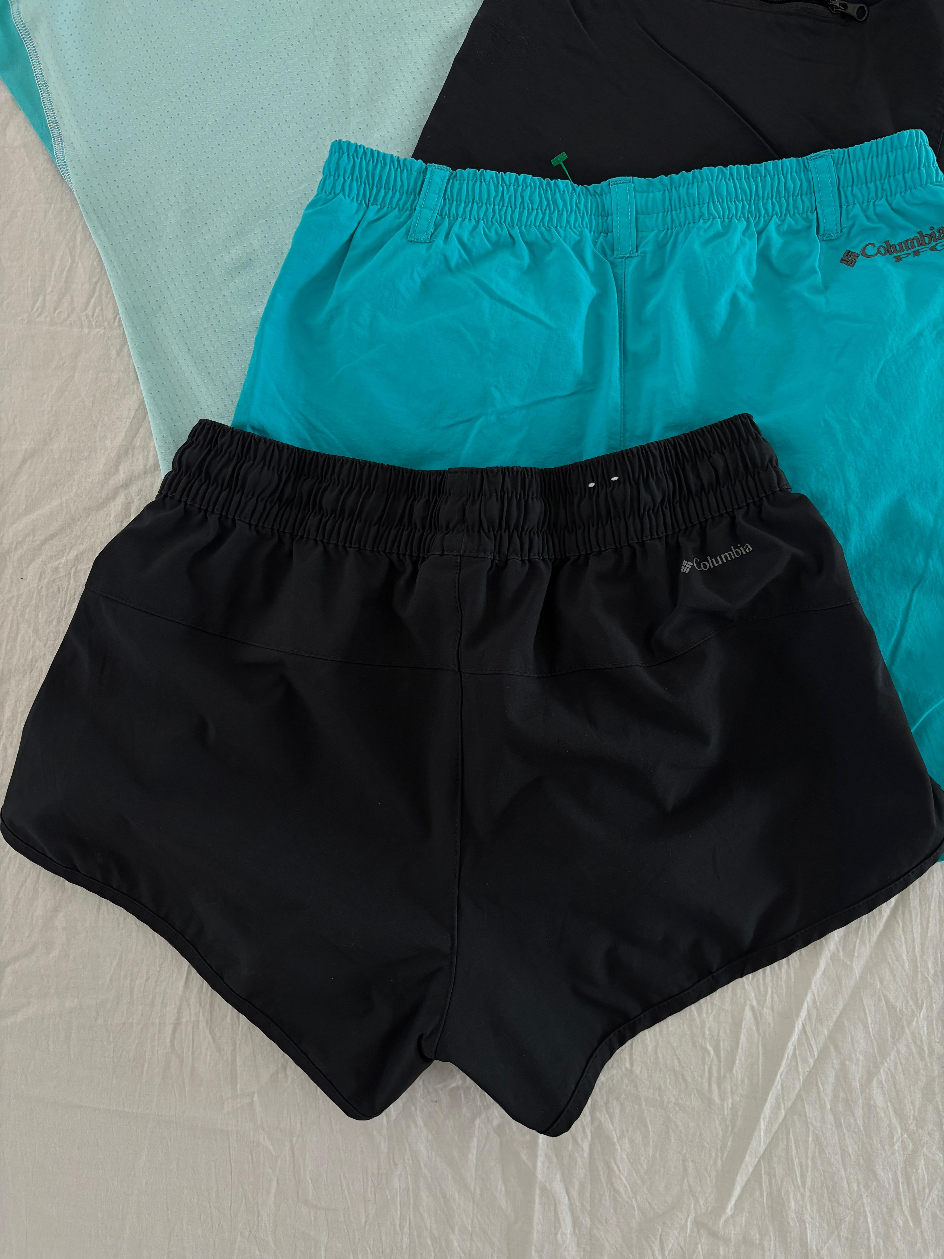 COLUMBIA SHORT NEGRO CORTO SIN DETALLE. S DE DAMA.