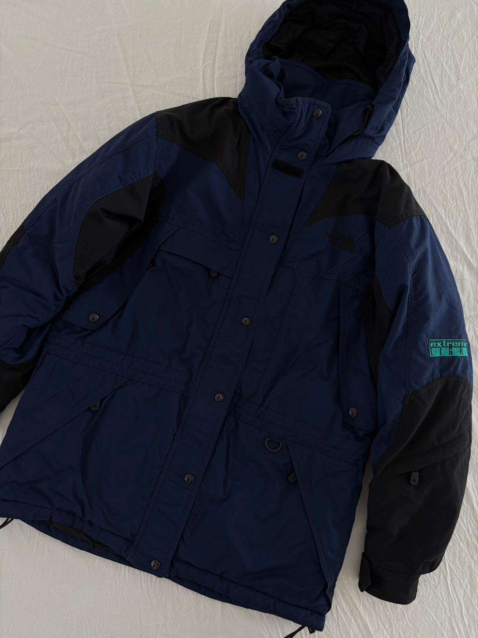 TNF AZUL CON NEGRO BRUMOSO Y CALIENTE IMPERMEABLE PARA NIEVE. L DE DAMA.