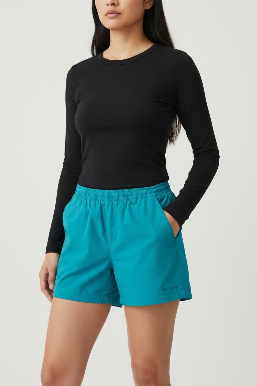 COLUMBIA AZUL PARA SENDERISMO SIN DETALLE OMHI SHADE “TEJIDOS CON PROTECCIÓN SOLAR”. XS DE DAMA.