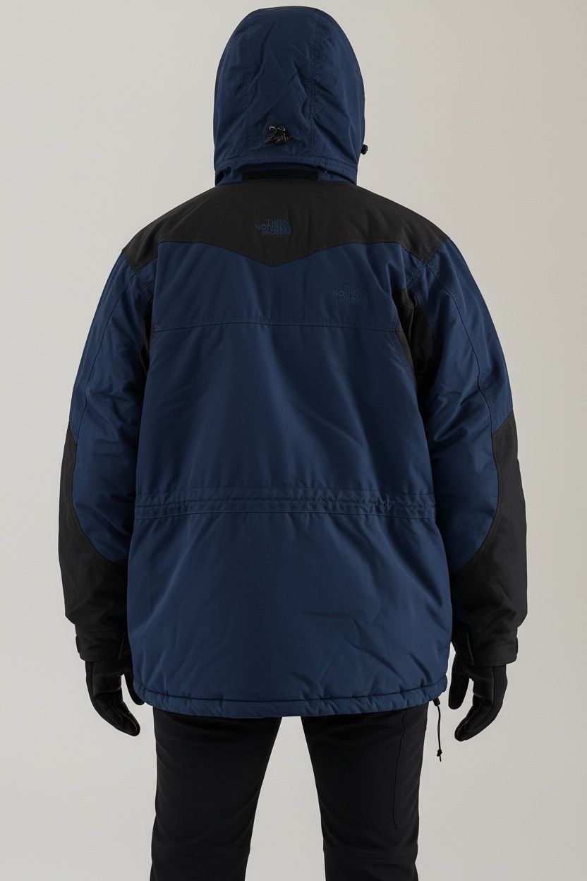 TNF AZUL CON NEGRO BRUMOSO Y CALIENTE IMPERMEABLE PARA NIEVE. L DE DAMA.