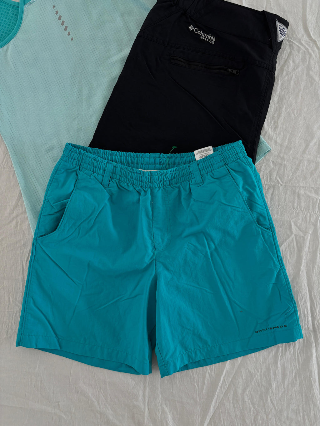 COLUMBIA AZUL PARA SENDERISMO SIN DETALLE OMHI SHADE “TEJIDOS CON PROTECCIÓN SOLAR”. XS DE DAMA.