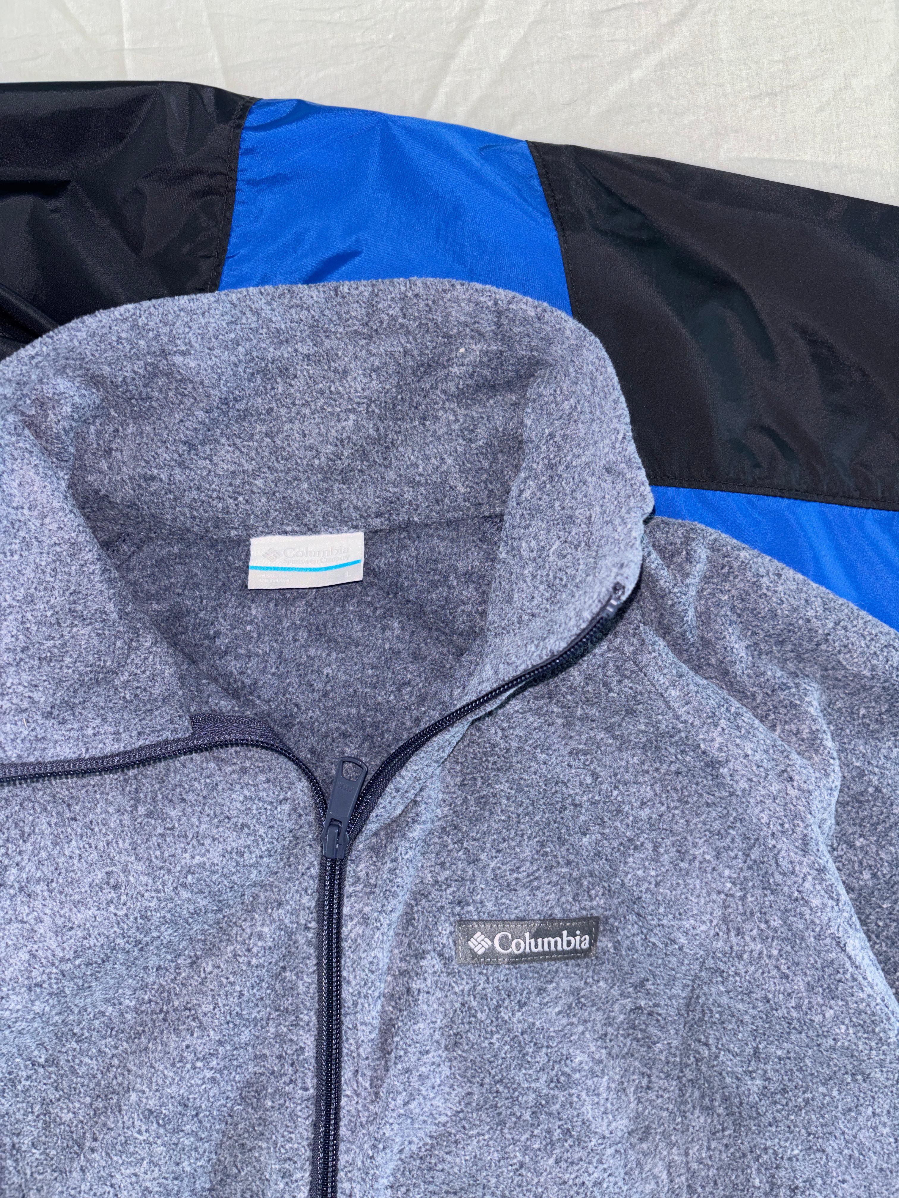 COLUMBIA POLAR GRUESO AZUL GRISÁCEO SIN DETALLE. L DE DAMA.