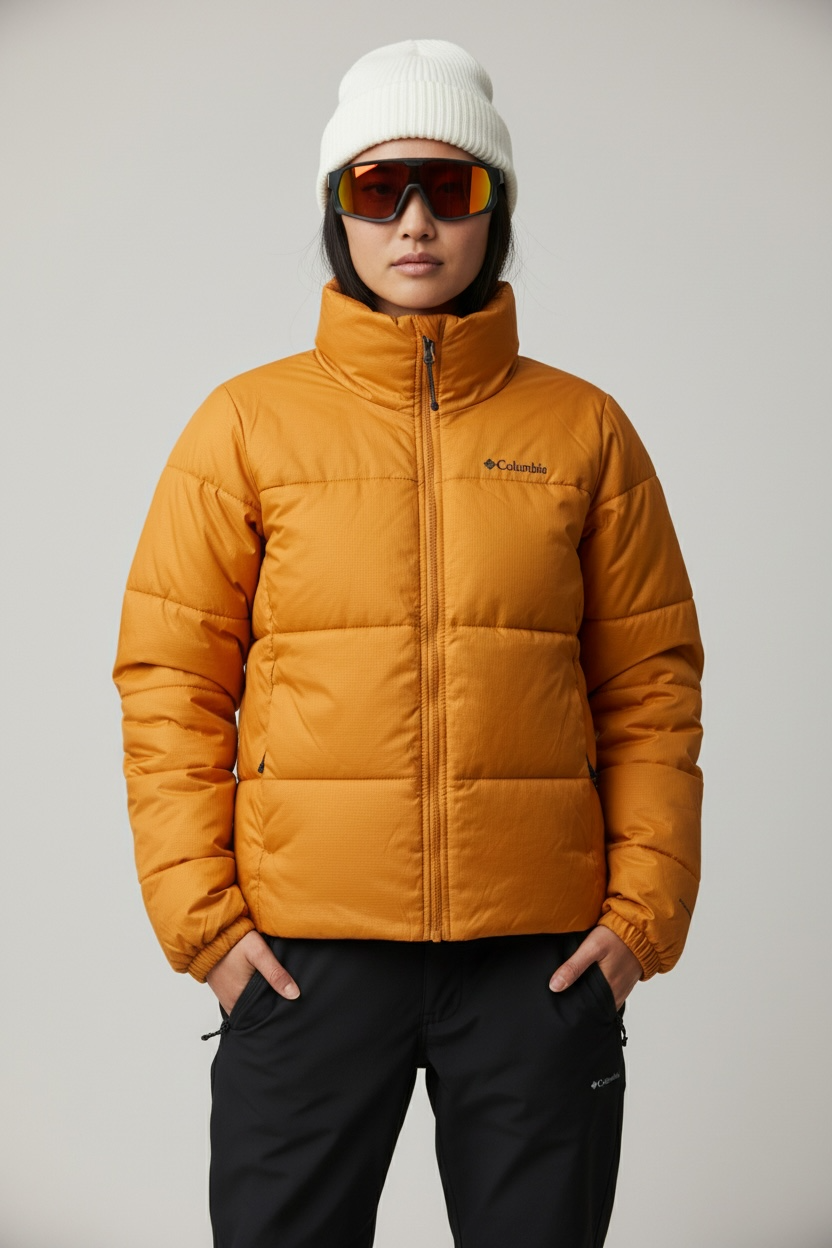 COLUMBIA AMARILLO CALIENTE Y BRUMOSO. XL DE DAMA.