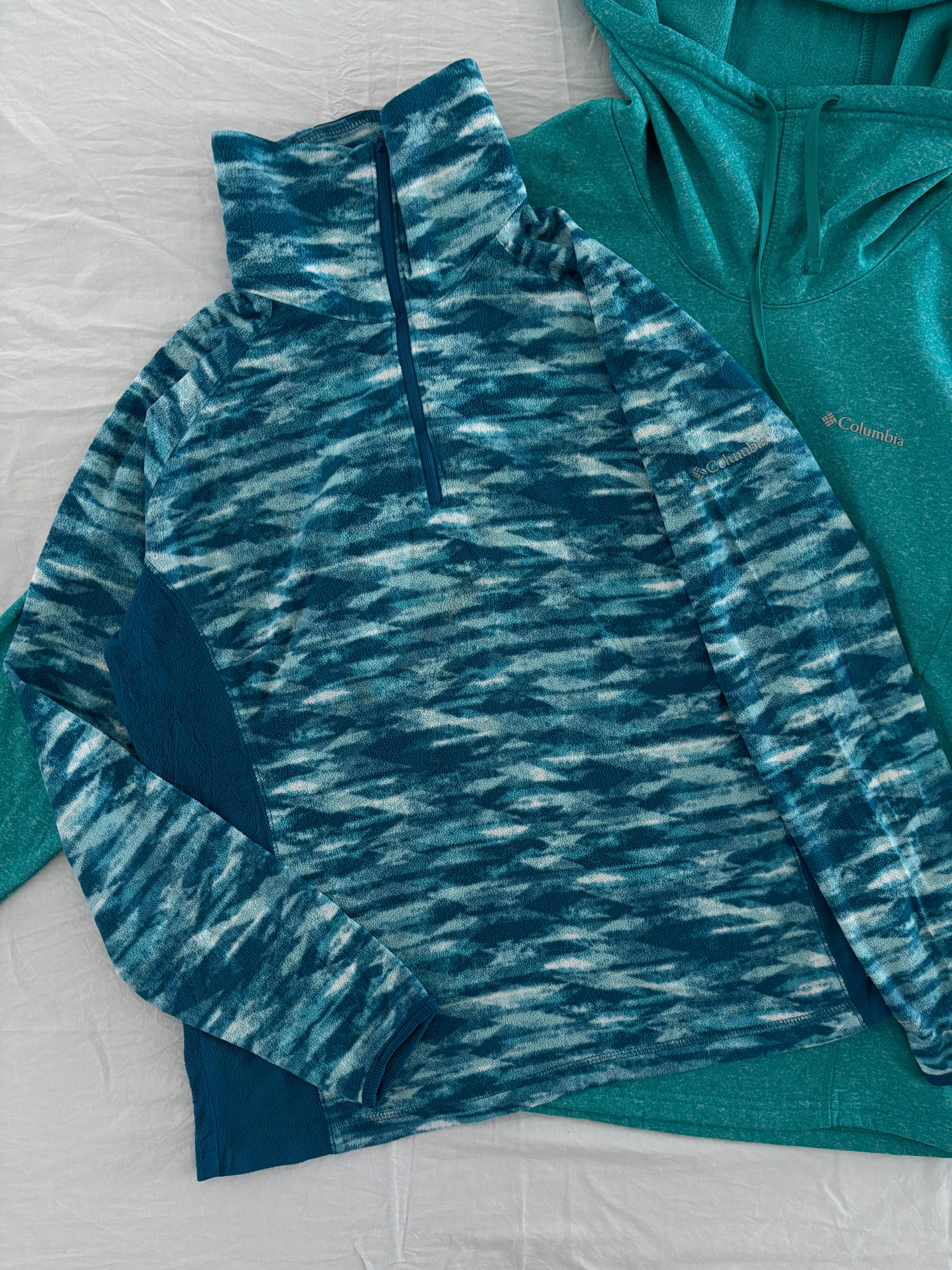 COLUMBIA FLEECE LIGERO AZUL SIN DETALLE. L DE DAMA.