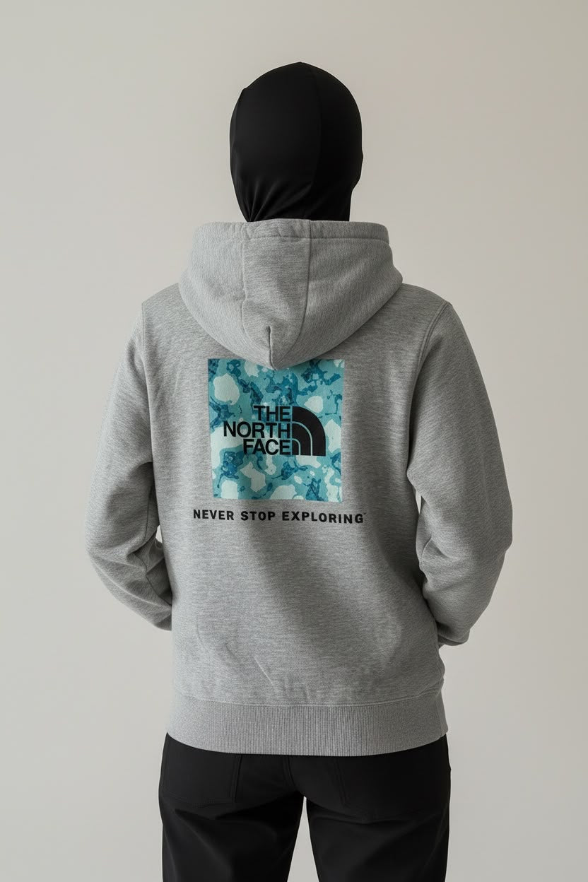 TNF HOODIE DE ALGODÓN GRIS. XS DE DAMA.